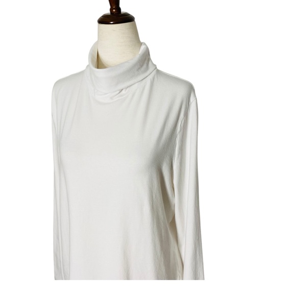 TALBOTS Basic White Turtleneck Top - Picture 2 of 6